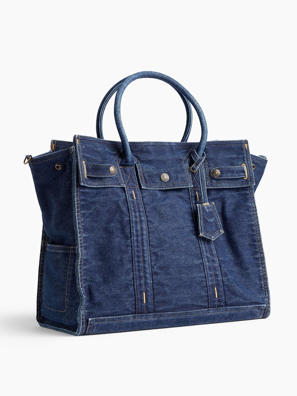 Gap large denim five pocket tote- dark wash (NWT) - Picture 3 of 13